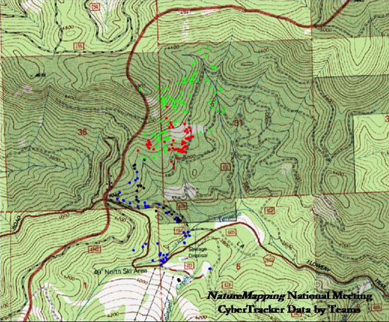 Chewelah - all Nature Tracker points