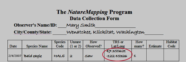 Data Collection Form - Protocol 8 Lat/Lon