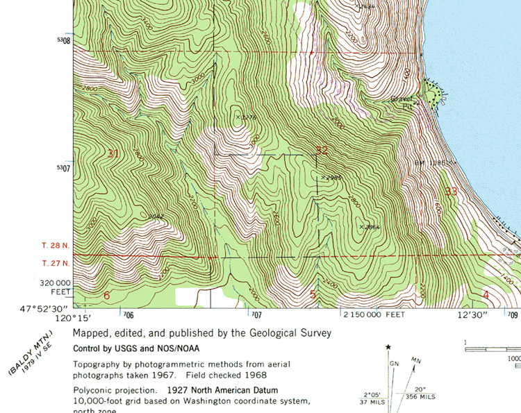 Chelan Lat Lon Map