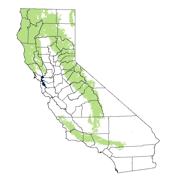 california distribution map
