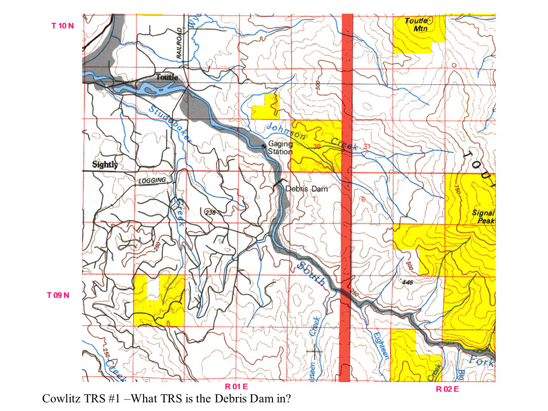 Cowlitz TRS Map 1