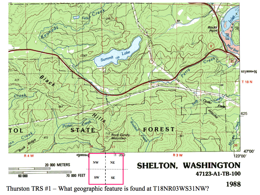 Thurston TRS Map 1